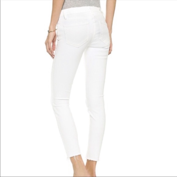 PAIGE Denim - PAIGE white jimmy jimmy crop jeans